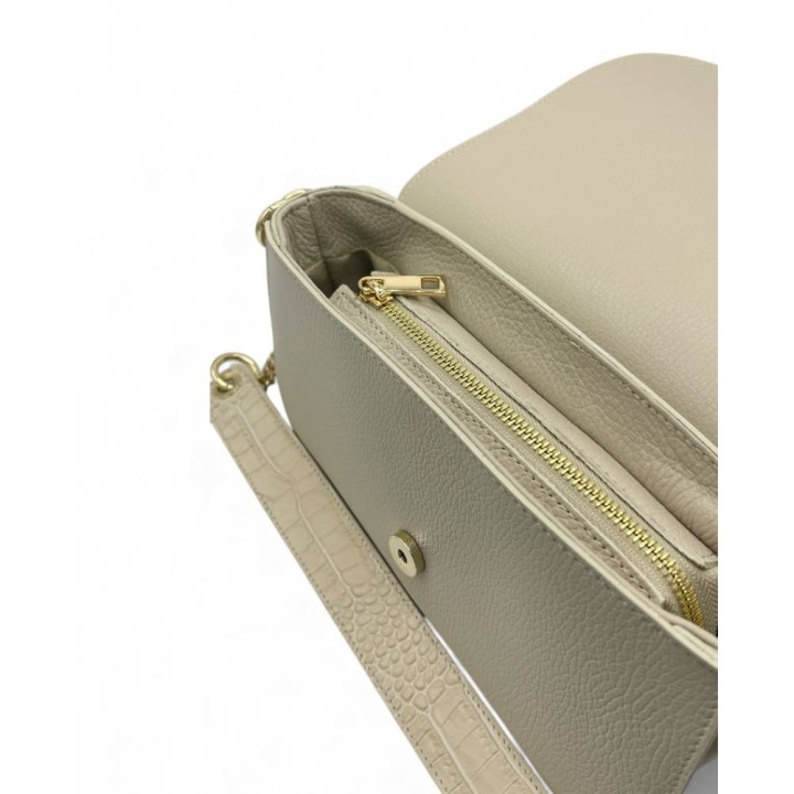 Borsa Clarissa I Borsa a Spalla in Pelle Martellata I Made In Italy