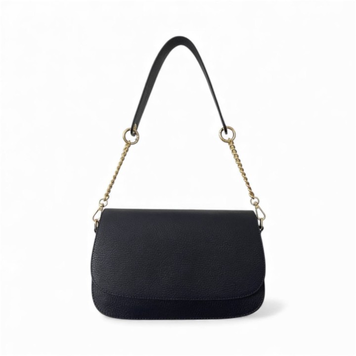 Borsa Clarissa I Borsa a Spalla in Pelle Martellata I Made In Italy