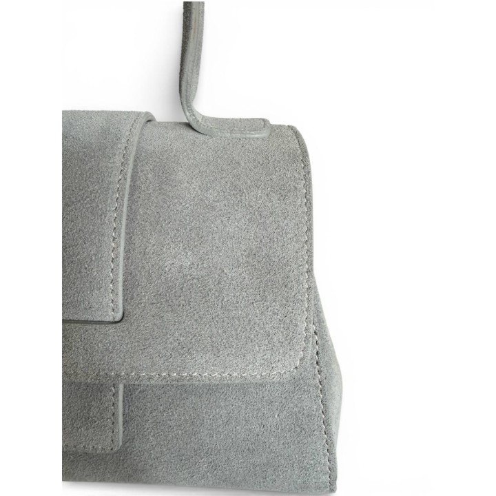 Borsa Alice I Borsa a Tracolla-Mano in Suede I Artigianale Italiana I Made in Italy I Foren Leather