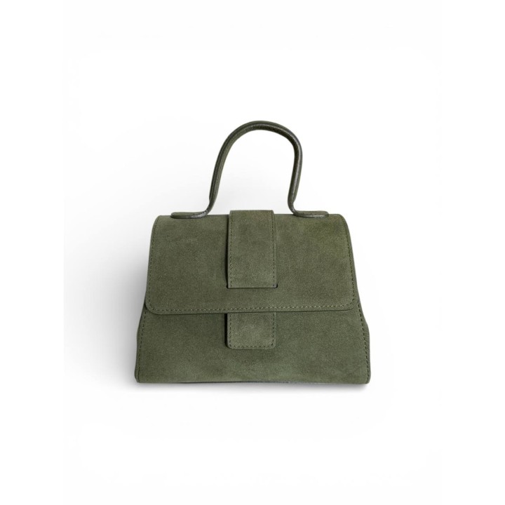 Borsa Alice I Borsa a Tracolla-Mano in Suede I Artigianale Italiana I Made in Italy I Foren Leather