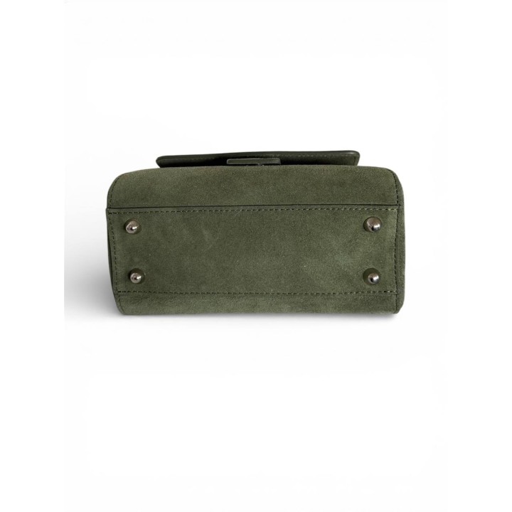 Borsa Alice I Borsa a Tracolla-Mano in Suede I Artigianale Italiana I Made in Italy I Foren Leather