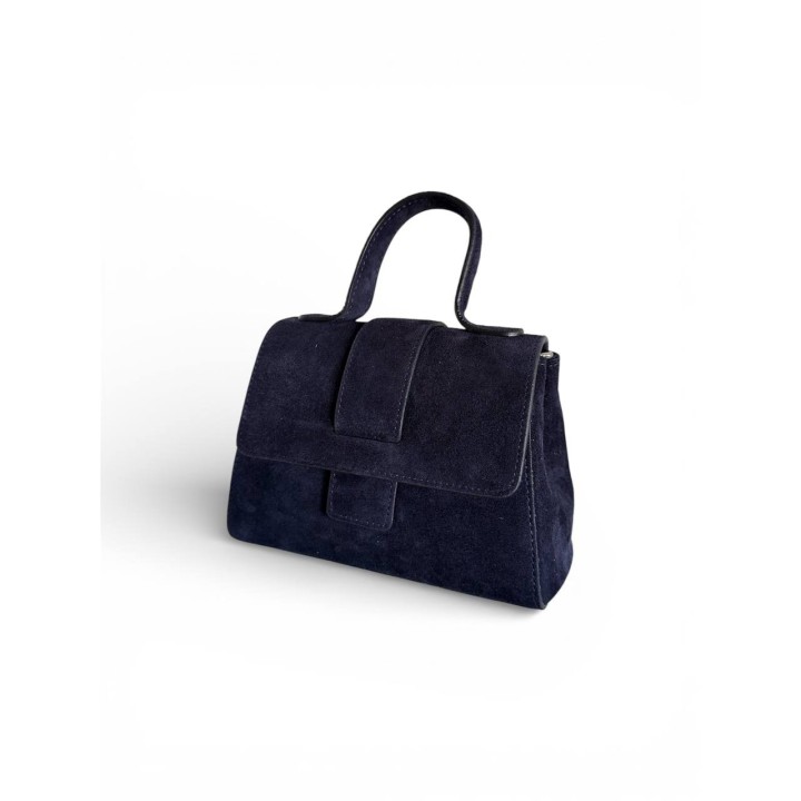 Borsa Alice I Borsa a Tracolla-Mano in Suede I Artigianale Italiana I Made in Italy I Foren Leather