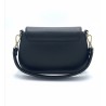Borsa Elegante in Pelle Nera – Tracolla Regolabile e Dettagli Oro