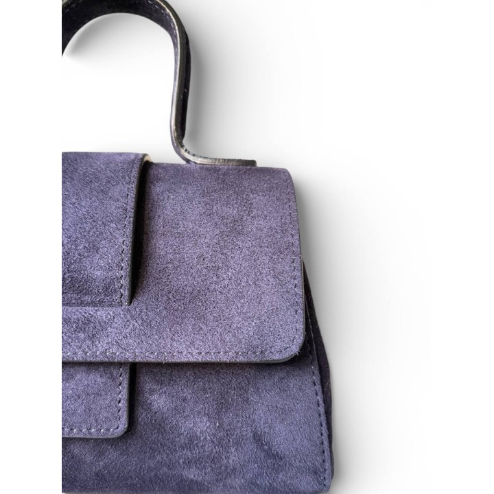 Borsa Alice I Borsa a Tracolla-Mano in Suede I Artigianale Italiana I Made in Italy I Foren Leather