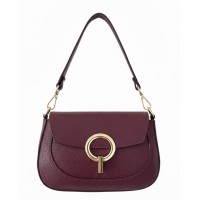 Borsa Elegante in Pelle Nera – Tracolla Regolabile e Dettagli Oro