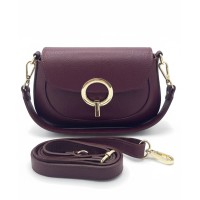 Borsa Elegante in Pelle Nera – Tracolla Regolabile e Dettagli Oro