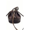 Borsa a secchiello donna in pelle conciata al vegetale – Produzione artigianale toscana Made in Italy