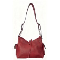 Borsa a Spalla in Pelle conciata al Vegetale- Made In Italy