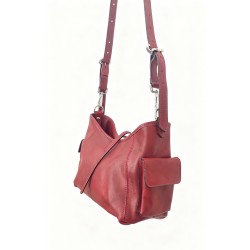 Borsa a Spalla in Pelle conciata al Vegetale- Made In Italy