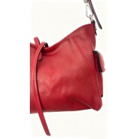 Borsa a Spalla in Pelle conciata al Vegetale- Made In Italy