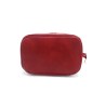 Beauty Case in Vera Pelle Conciata al Vegetale Rosso – Made in Italy