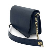 Borsa a Spalla In pelle Rossa Con Tracolla In Catena e In Pelle Effetto Cocco