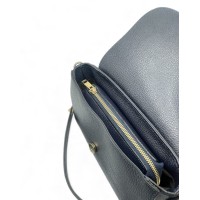 Borsa a Spalla In pelle Rossa Con Tracolla In Catena e In Pelle Effetto Cocco