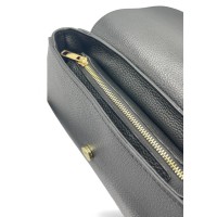 Borsa a Spalla In pelle Rossa Con Tracolla In Catena e In Pelle Effetto Cocco