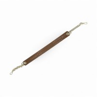 Borsa a Spalla In pelle Rossa Con Tracolla In Catena e In Pelle Effetto Cocco