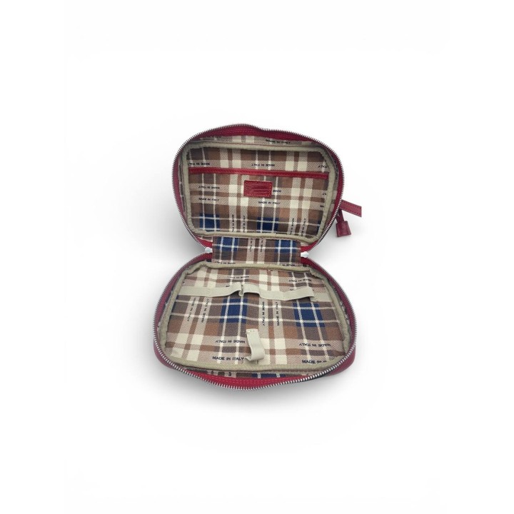 Beauty Case in Vera Pelle Conciata al Vegetale I Made in Italy Artigianale I Floren Leather