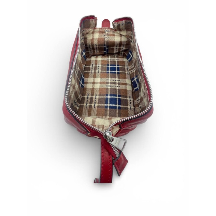 Beauty Case in Vera Pelle Conciata al Vegetale I Made in Italy Artigianale I Floren Leather