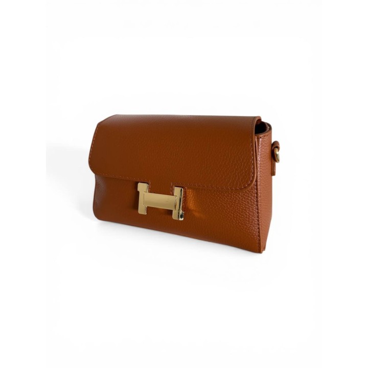 Borsa HELÈNE I Borsa a Tracolla Pelle Dollaro I Made In Italy I Floren Leather