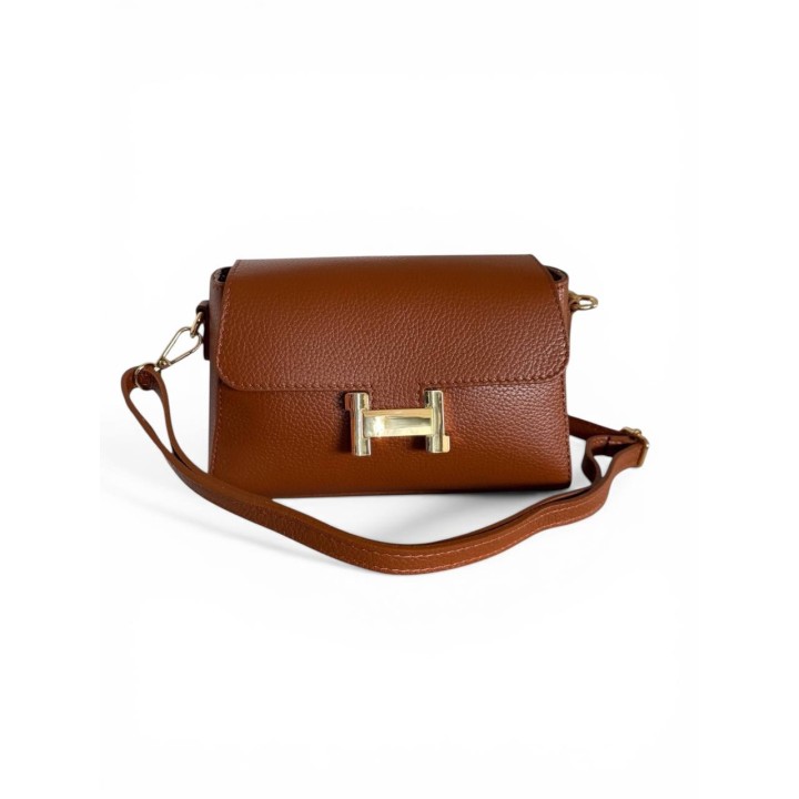 Borsa HELÈNE I Borsa a Tracolla Pelle Dollaro I Made In Italy I Floren Leather