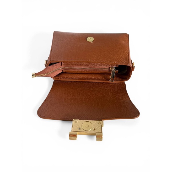 Borsa HELÈNE I Borsa a Tracolla Pelle Dollaro I Made In Italy I Floren Leather