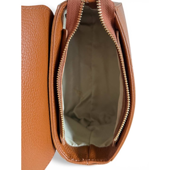 Borsa HELÈNE I Borsa a Tracolla Pelle Dollaro I Made In Italy I Floren Leather