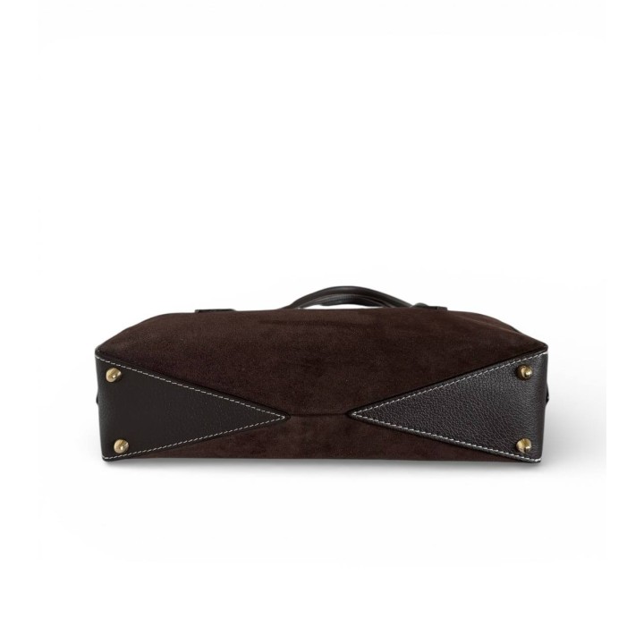 Borsa Betty I Borsa a Spalla In Camoscio Artigianale Italiana I Made In Italy I Floren Leather