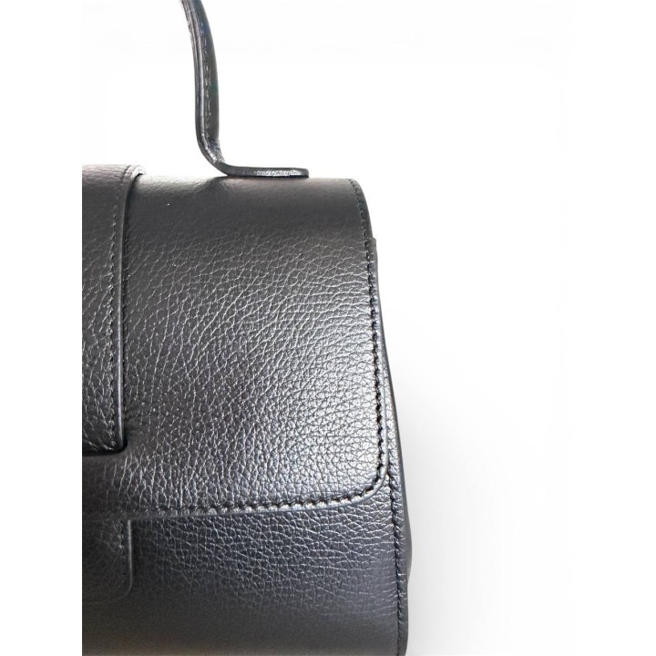 Borsa Alice M I Borsa a Tracolla-Mano in Dollaro I Artigianale Italiana I Made in Italy I Foren Leather