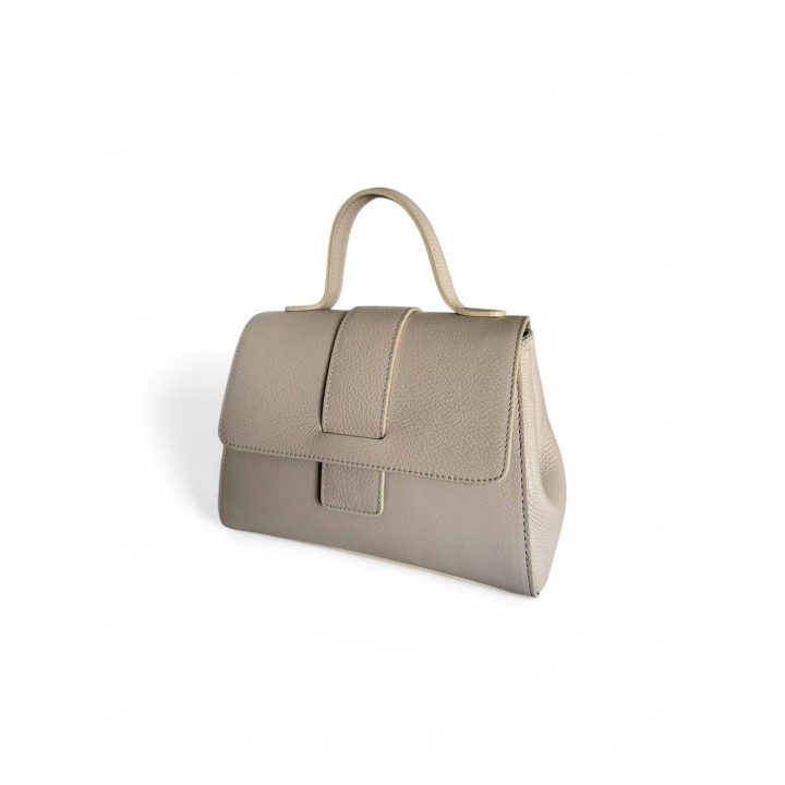 Borsa Alice M I Borsa a Tracolla-Mano in Dollaro I Artigianale Italiana I Made in Italy I Foren Leather