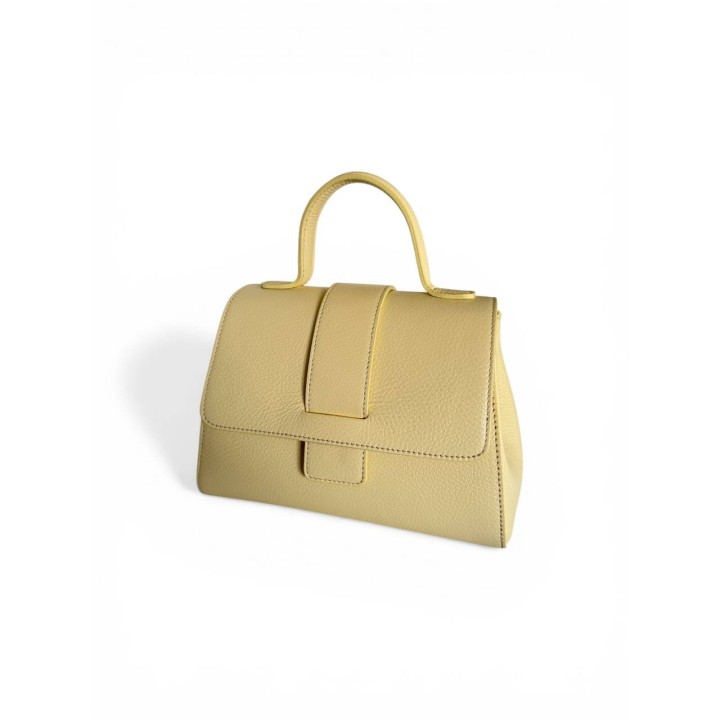 Borsa Alice M I Borsa a Tracolla-Mano in Dollaro I Artigianale Italiana I Made in Italy I Foren Leather