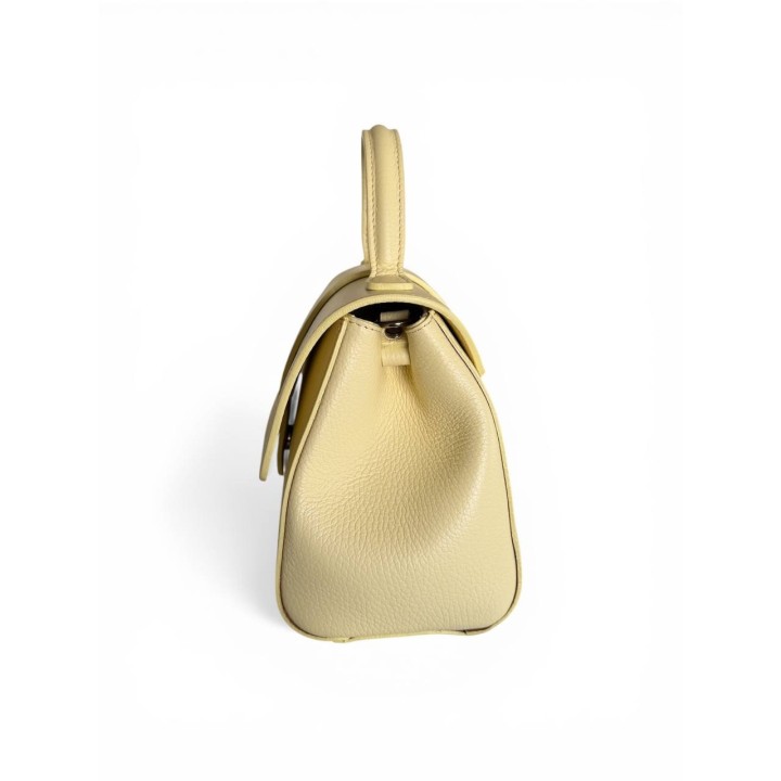 Borsa Alice M I Borsa a Tracolla-Mano in Dollaro I Artigianale Italiana I Made in Italy I Foren Leather