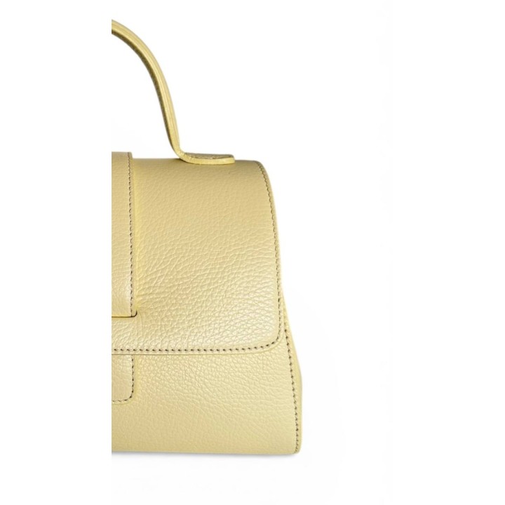 Borsa Alice M I Borsa a Tracolla-Mano in Dollaro I Artigianale Italiana I Made in Italy I Foren Leather