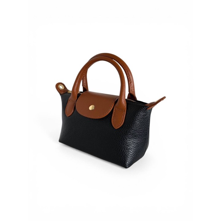 Borsa Dumpling I Borsa a Mano-Tracolla in Pelle Dollaro Artigianale Italiano I Made in Italy