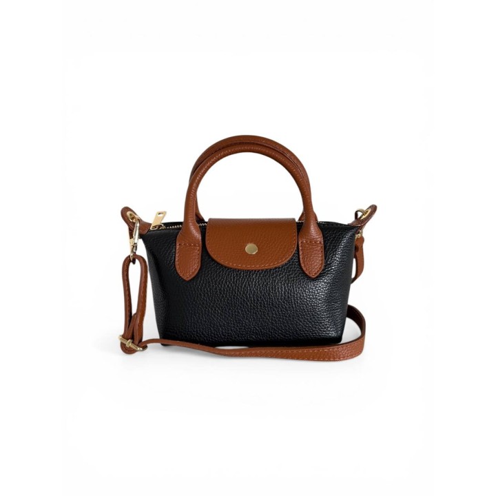 Borsa Dumpling I Borsa a Mano-Tracolla in Pelle Dollaro Artigianale Italiano I Made in Italy