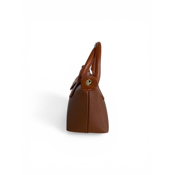 Borsa Dumpling I Borsa a Mano-Tracolla in Pelle Dollaro Artigianale Italiano I Made in Italy