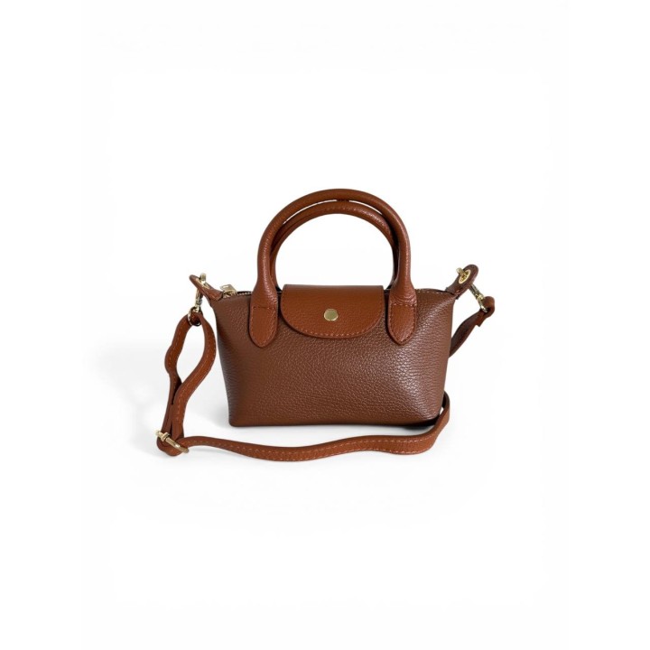 Borsa Dumpling I Borsa a Mano-Tracolla in Pelle Dollaro Artigianale Italiano I Made in Italy