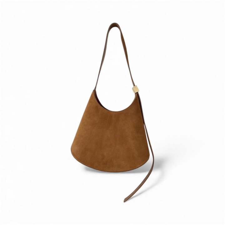 Borsa a Spalla-Tracolla I Borsa Essenza in Camoscio Artigianale Italiana I Made in Italy