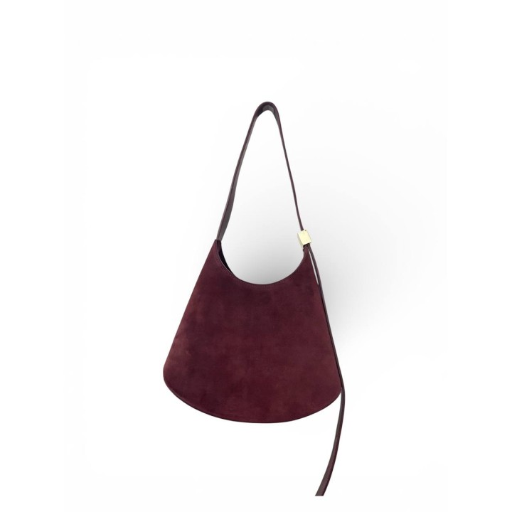 Borsa a Spalla-Tracolla I Borsa Essenza in Camoscio Artigianale Italiana I Made in Italy