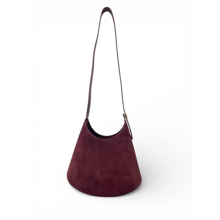 Borsa a Spalla-Tracolla I Borsa Essenza in Camoscio Artigianale Italiana I Made in Italy