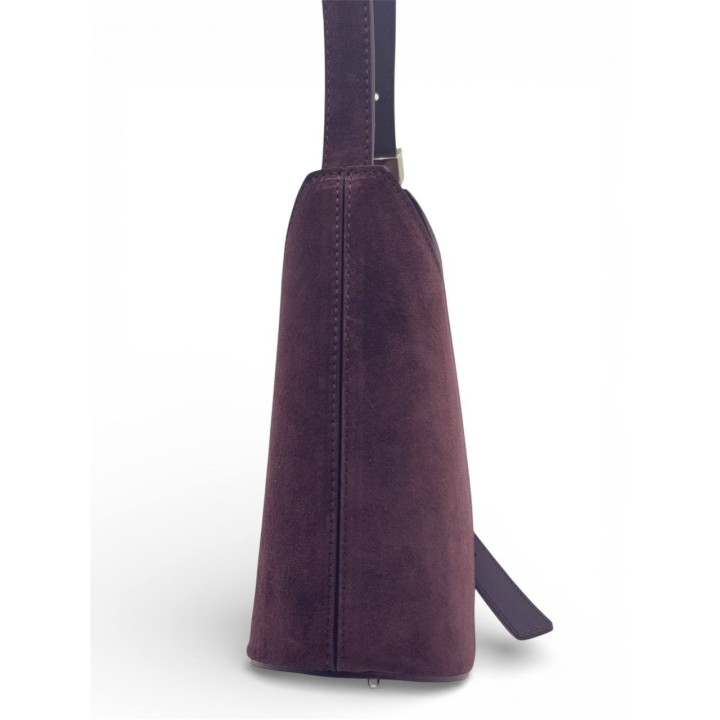 Borsa a Spalla-Tracolla I Borsa Essenza in Camoscio Artigianale Italiana I Made in Italy