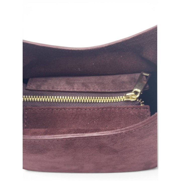 Borsa a Spalla-Tracolla I Borsa Essenza in Camoscio Artigianale Italiana I Made in Italy